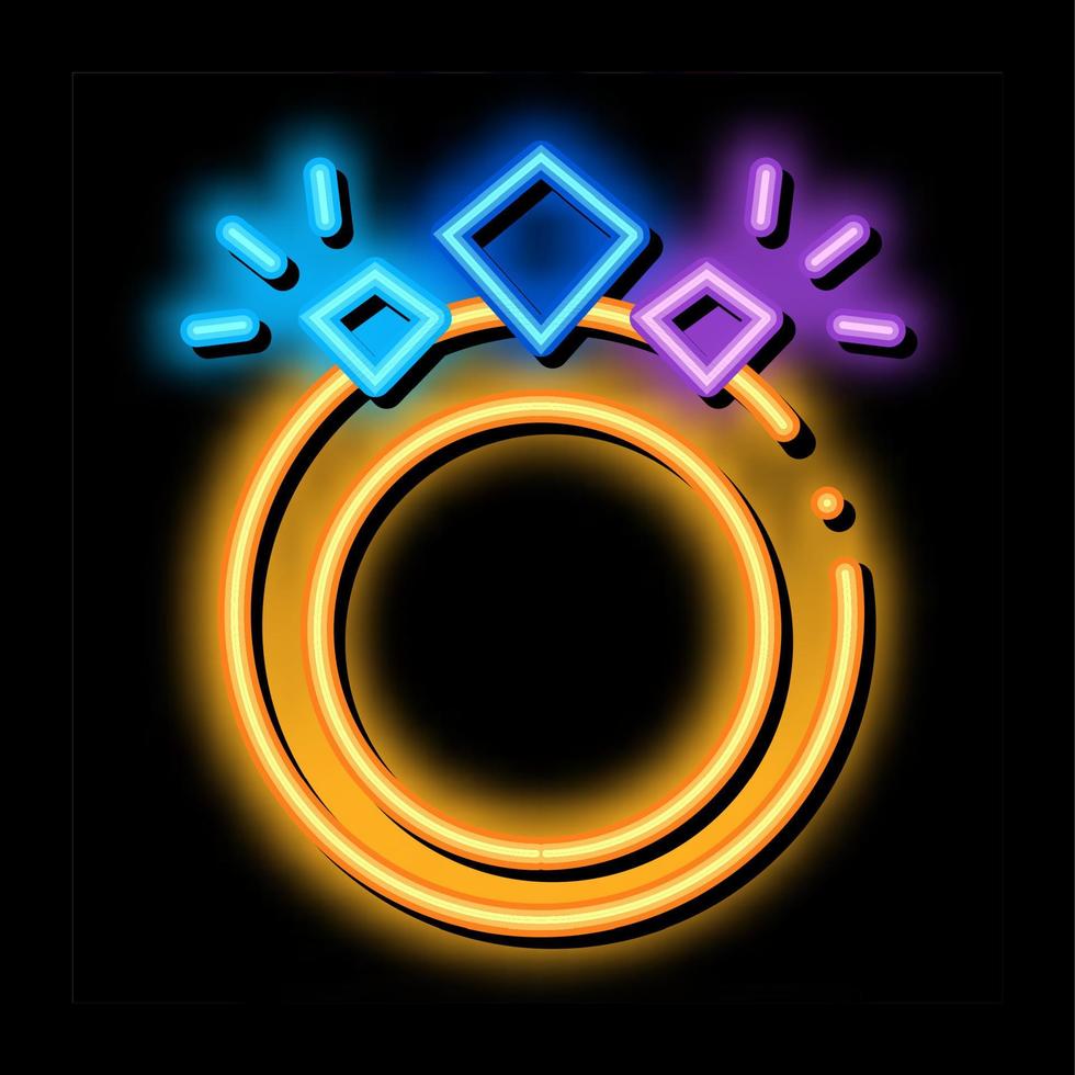 Magic Ring neon glow icon illustration vector