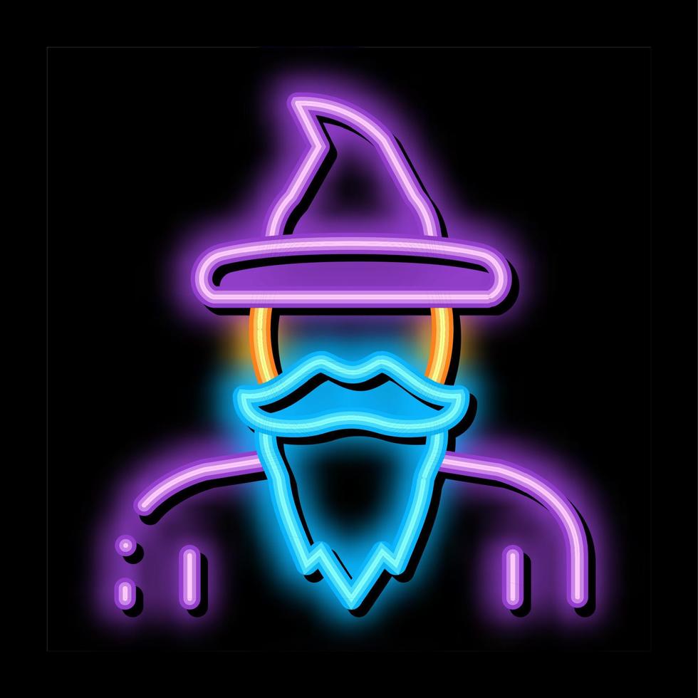 Magician Wizard Icon Vector Outline Illustration