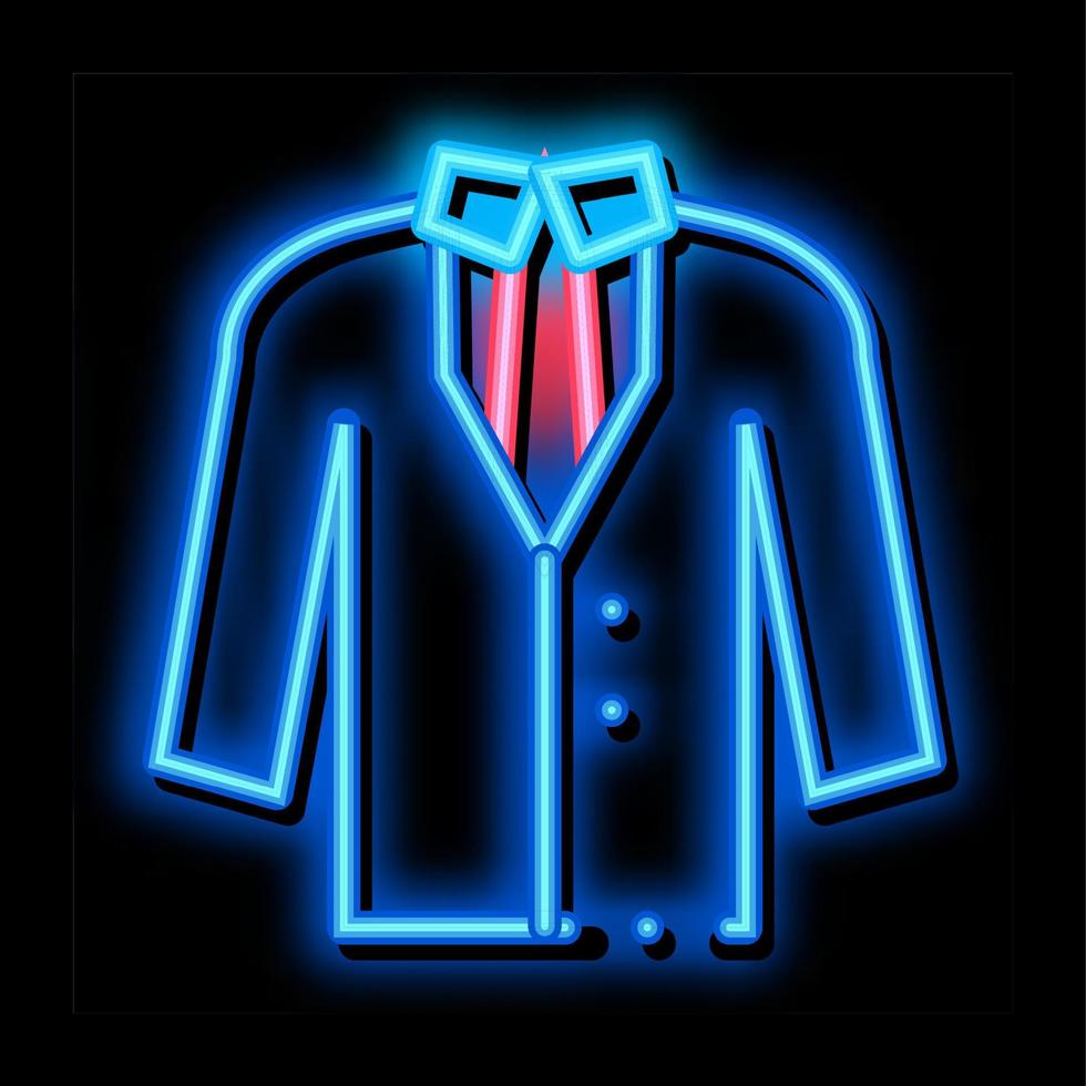 Costume neon glow icon illustration vector