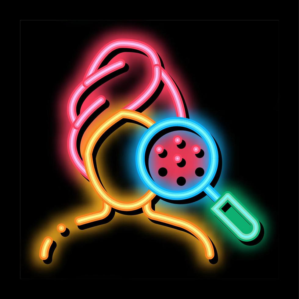 face cleansing neon glow icon illustration vector