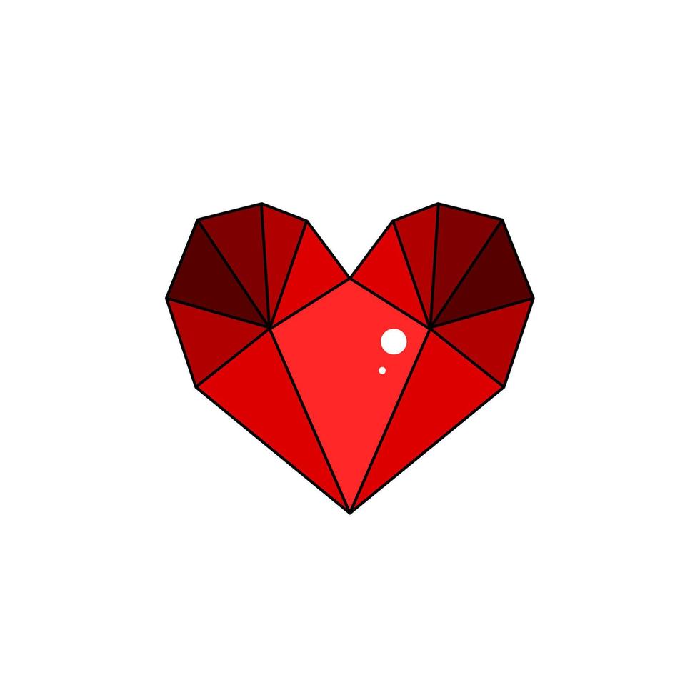 Love icon design, simple icon with elegance concept vector
