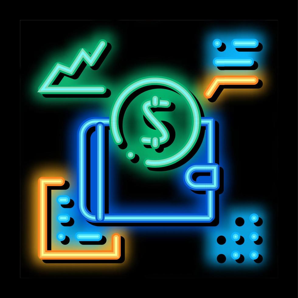 learning functions parsing neon glow icon illustration vector