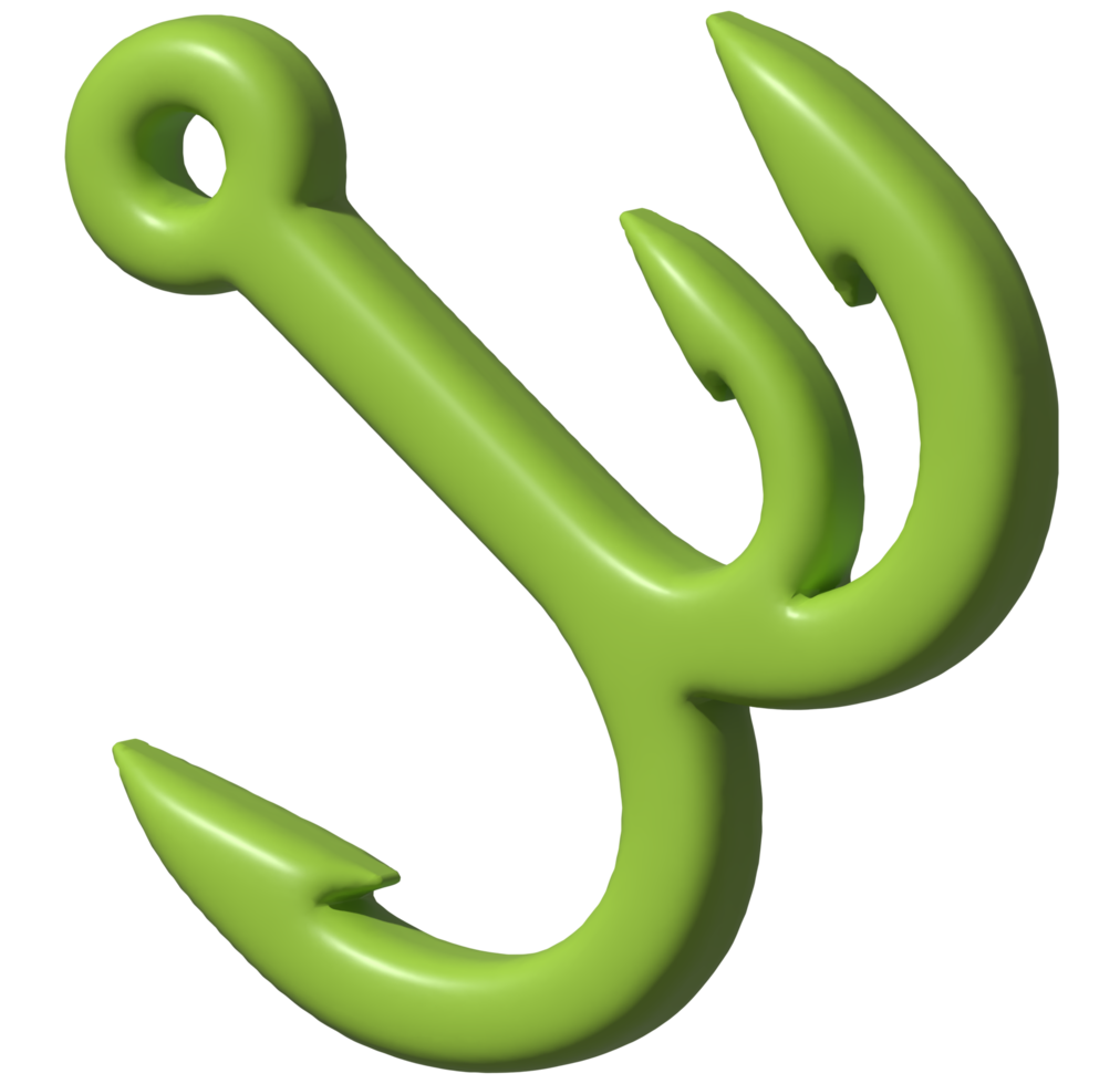 Free Ilustración 3d de anzuelo 19478973 PNG with Transparent Background