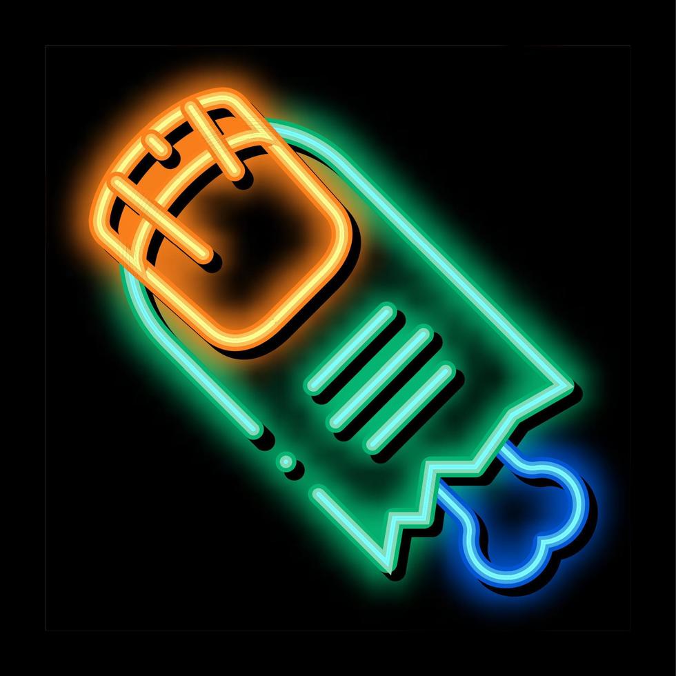 halloween finger neon glow icon illustration vector