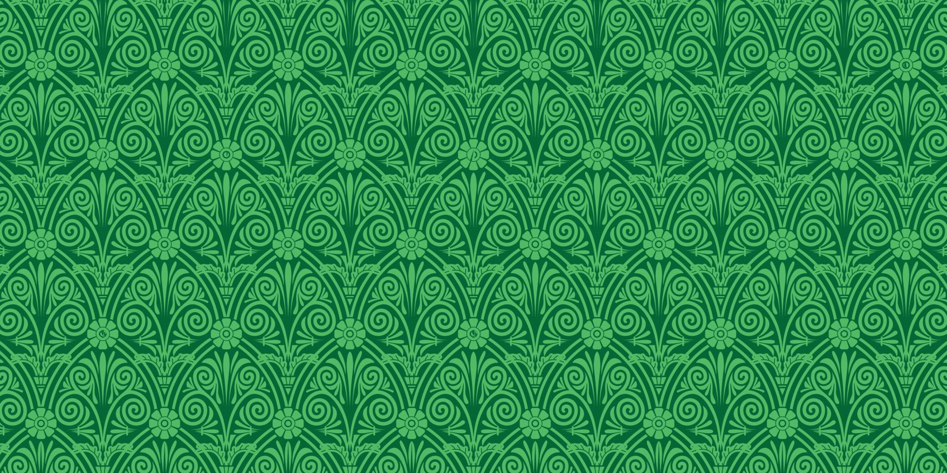 geometric seamless spring pattern in green. For fabric, clothes, paper and jersey. Vector. vector