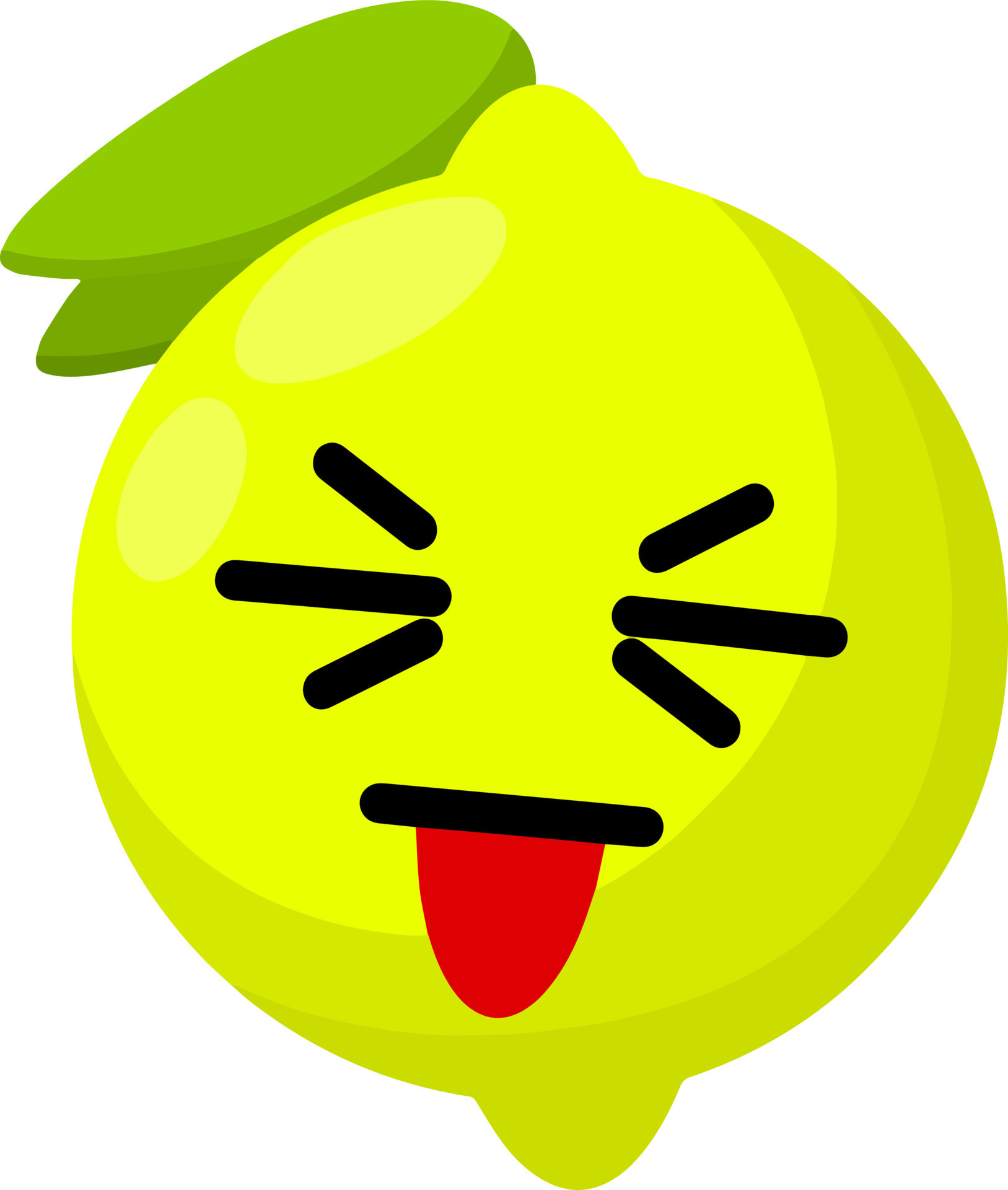 Sour lemon cartoon