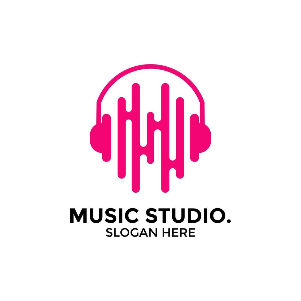 Musical instruments, various simple musical instruments logo designs for jazz, pop, etc music logo designs vector