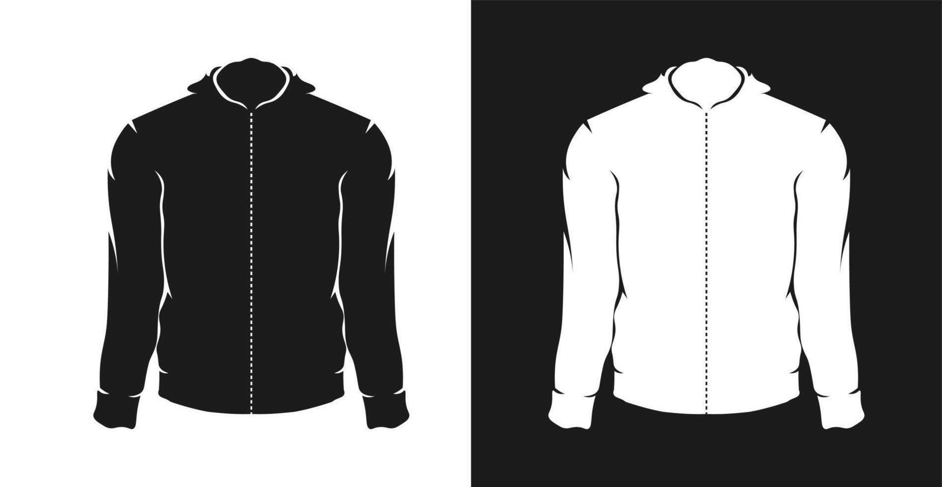 windbreaker jacket mockup cartoon illustration vector