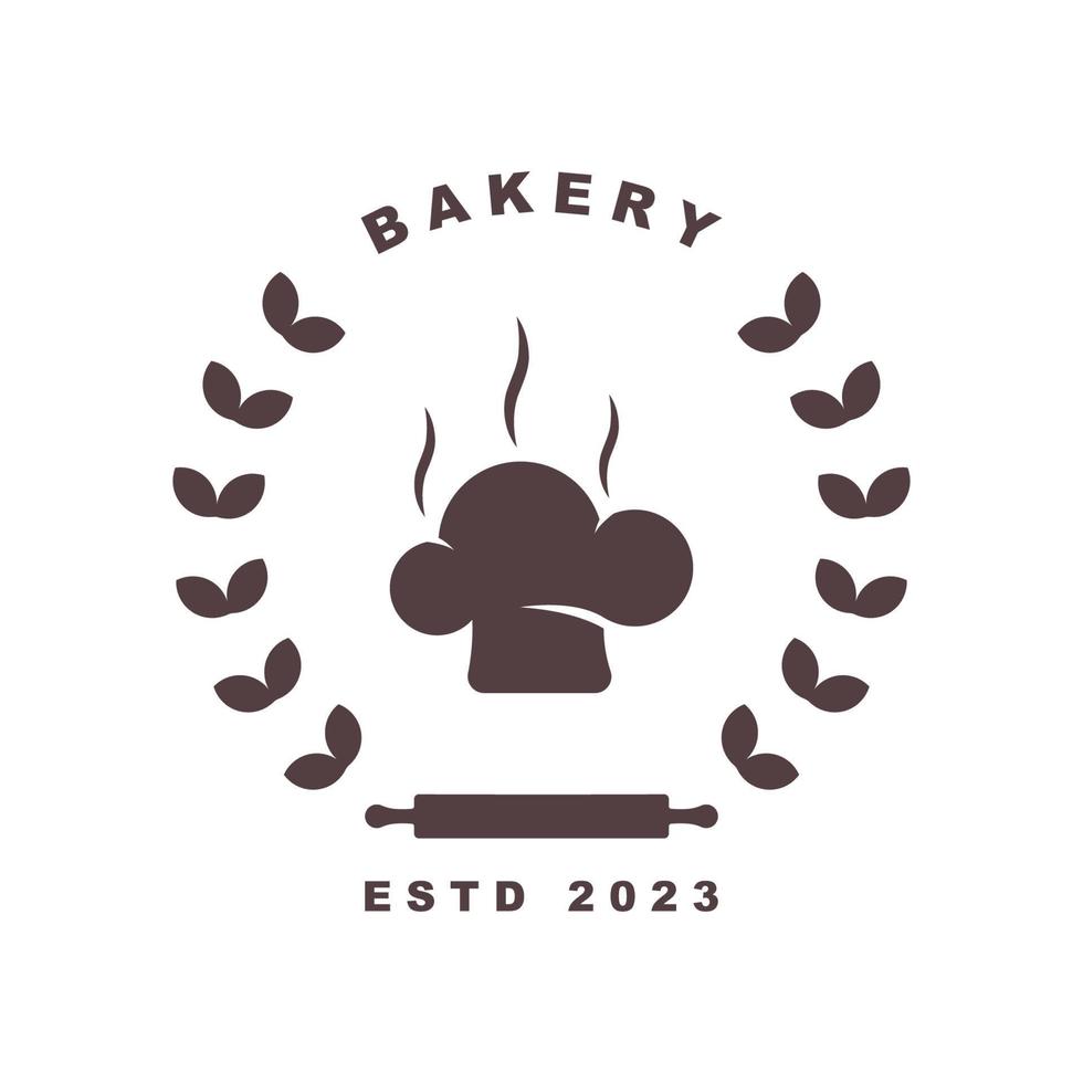 Ilustración de vector de plantilla de logotipo de panadería