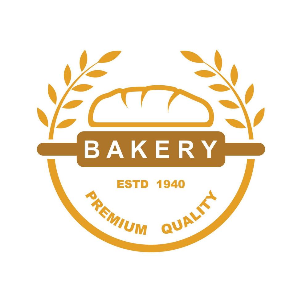 bakery logo template vector illustration