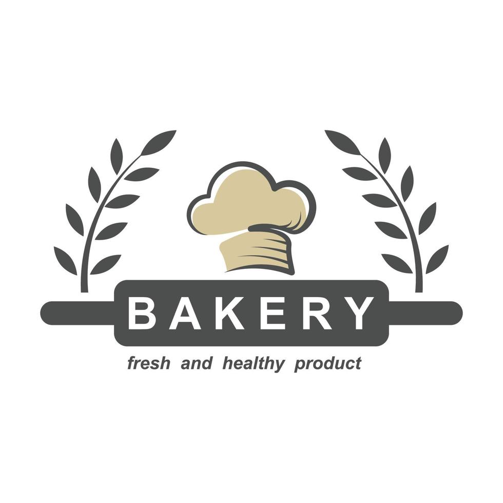 Ilustración de vector de plantilla de logotipo de panadería