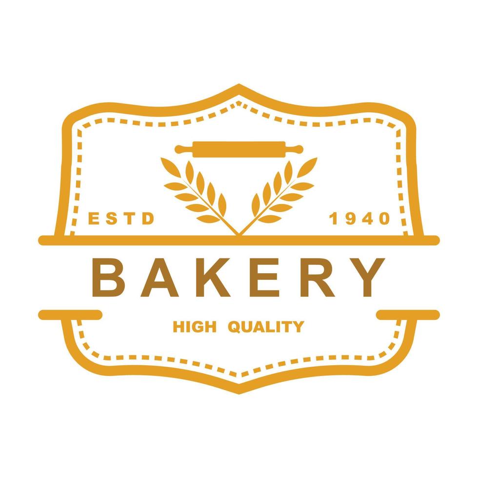 bakery logo template vector illustration