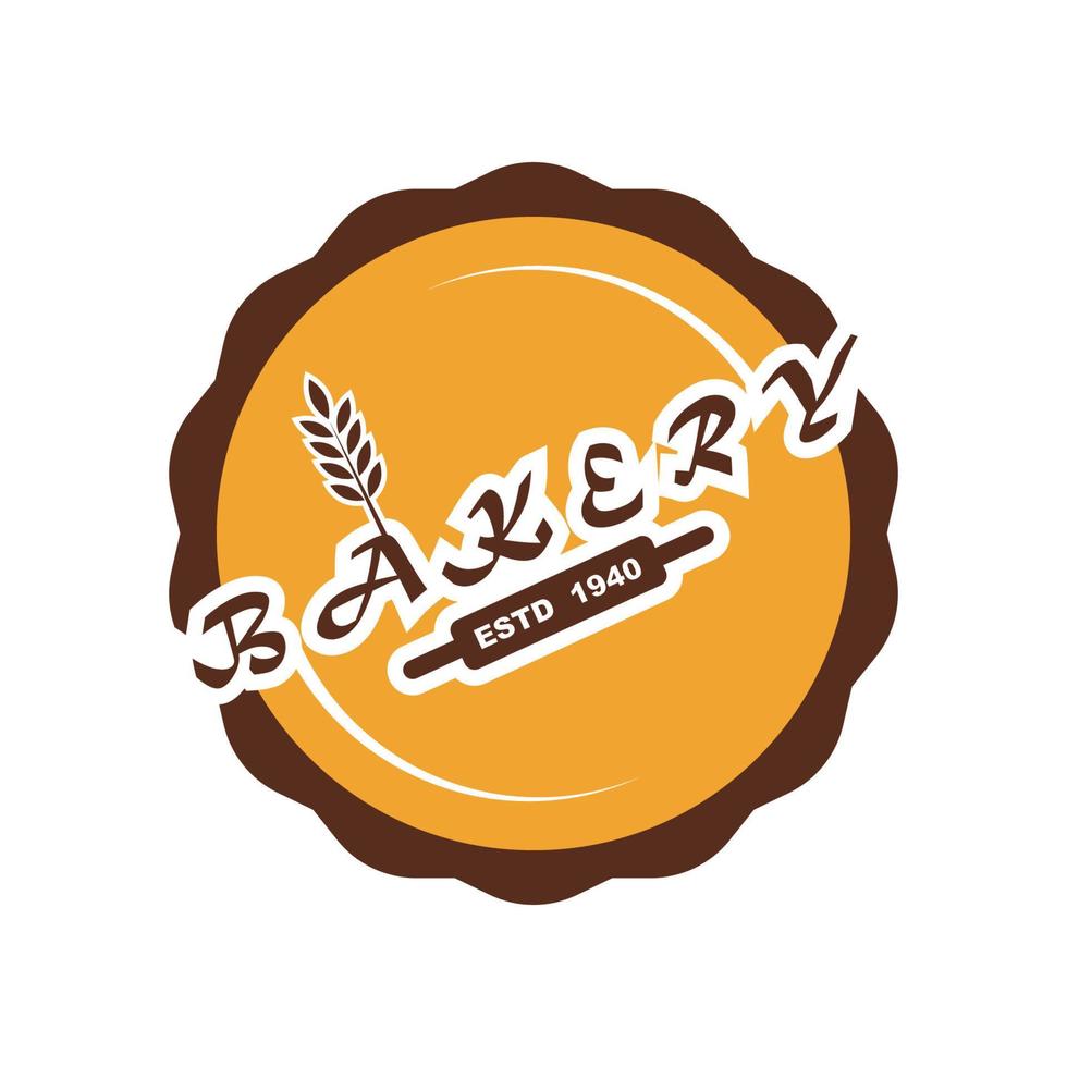 bakery logo template vector illustration