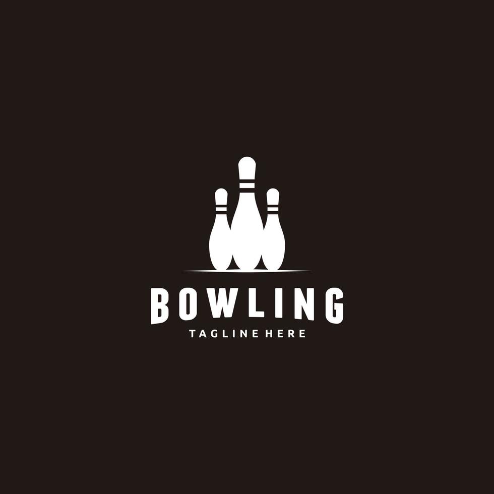 Bowling logo designs concept vector