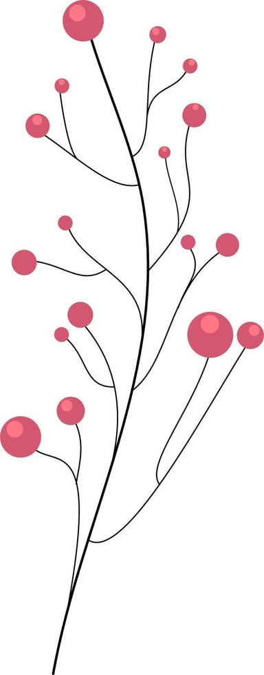 berry branch vector design.