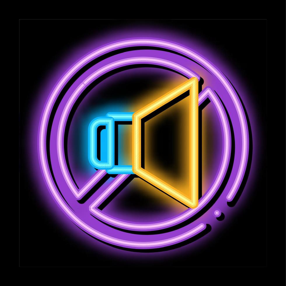 Strikethrough Dynamic neon glow icon illustration vector
