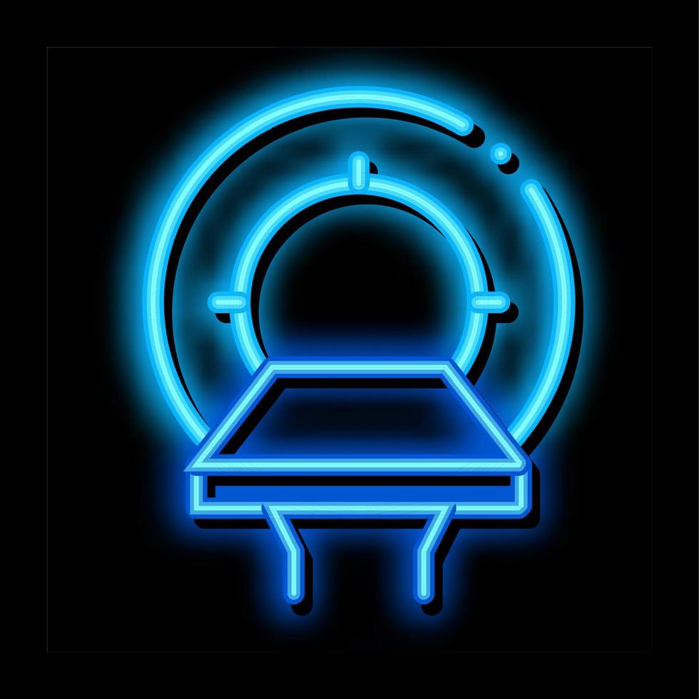 Mri Equipment neon glow icon illustration vector