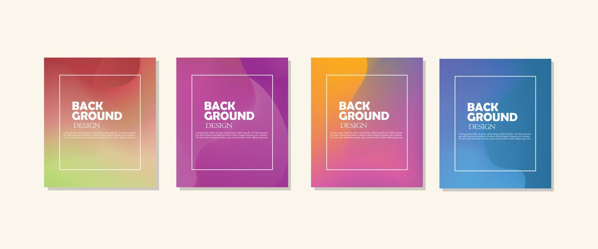 Gradient vector background design for social media and other designs