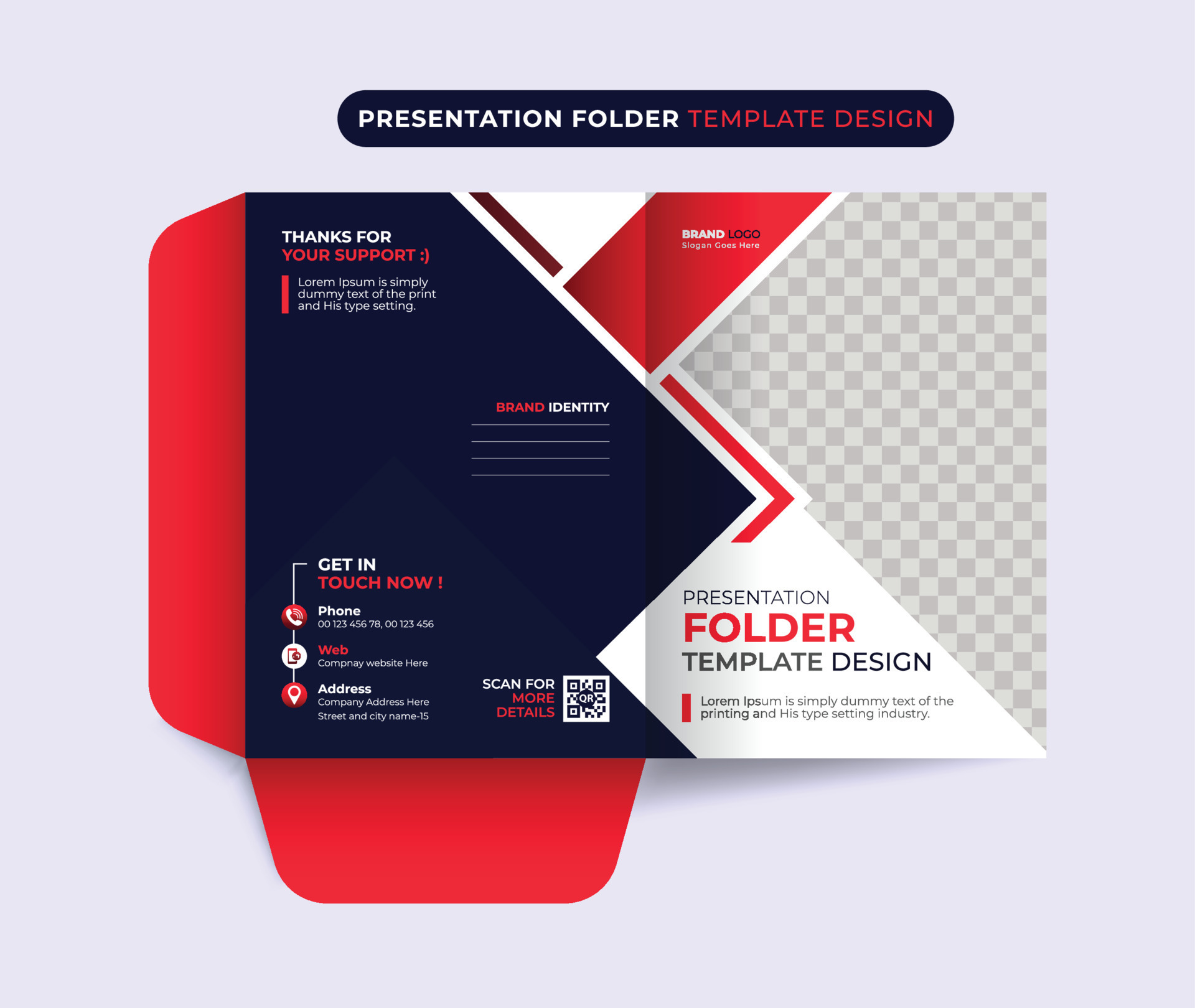 professional presentation folder cover template layout design 19480941 Vector Art at Vecteezy