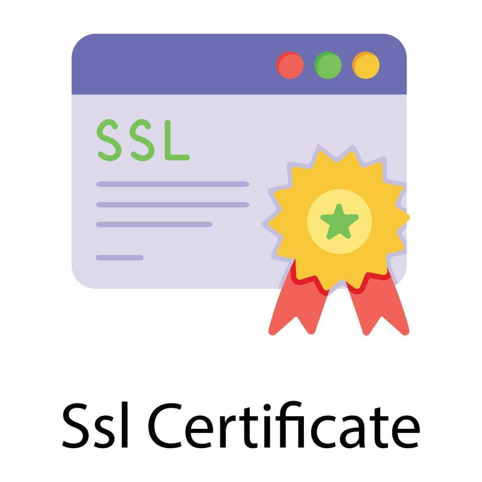 Trendy Ssl Certificate vector