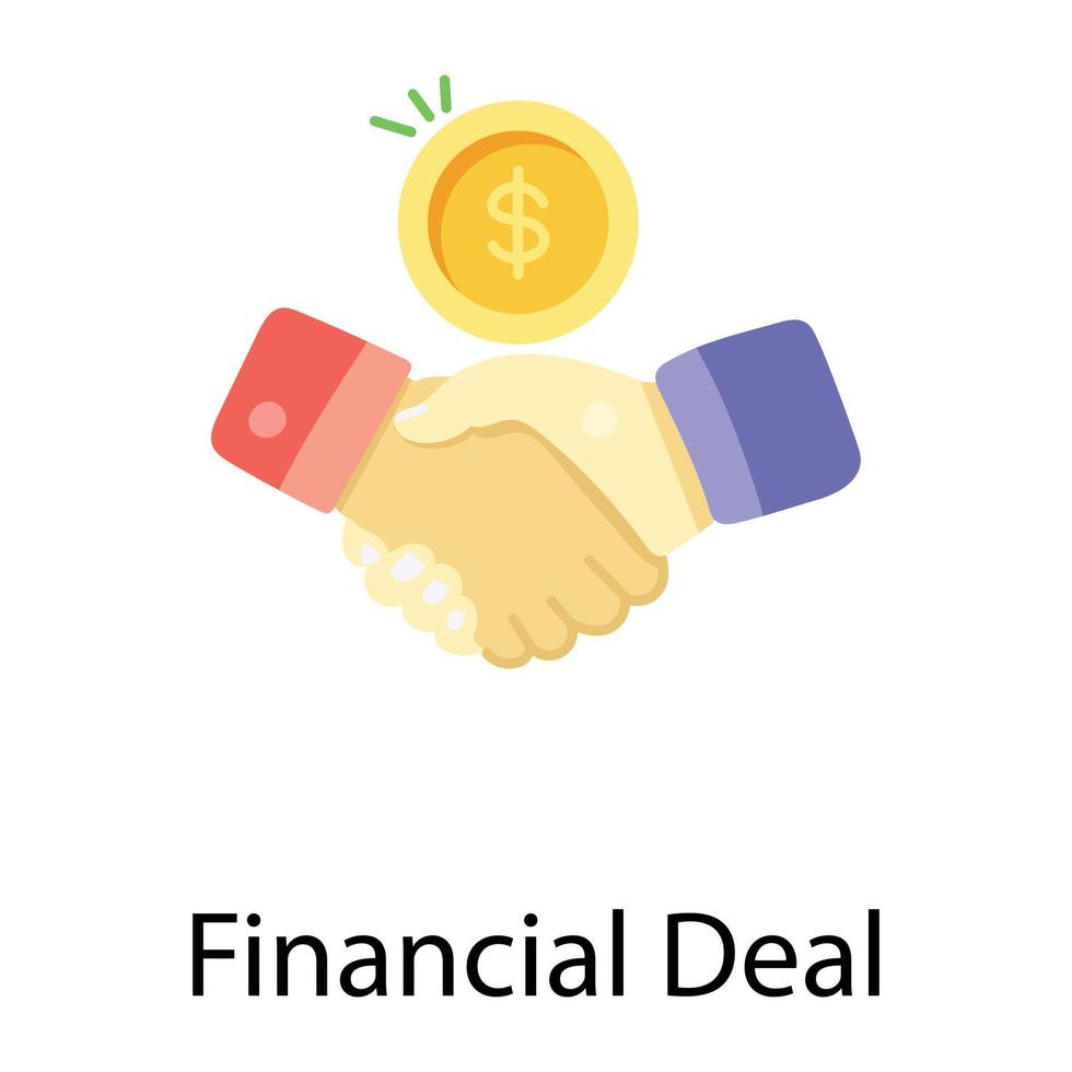 Trendy Financial Deal vector