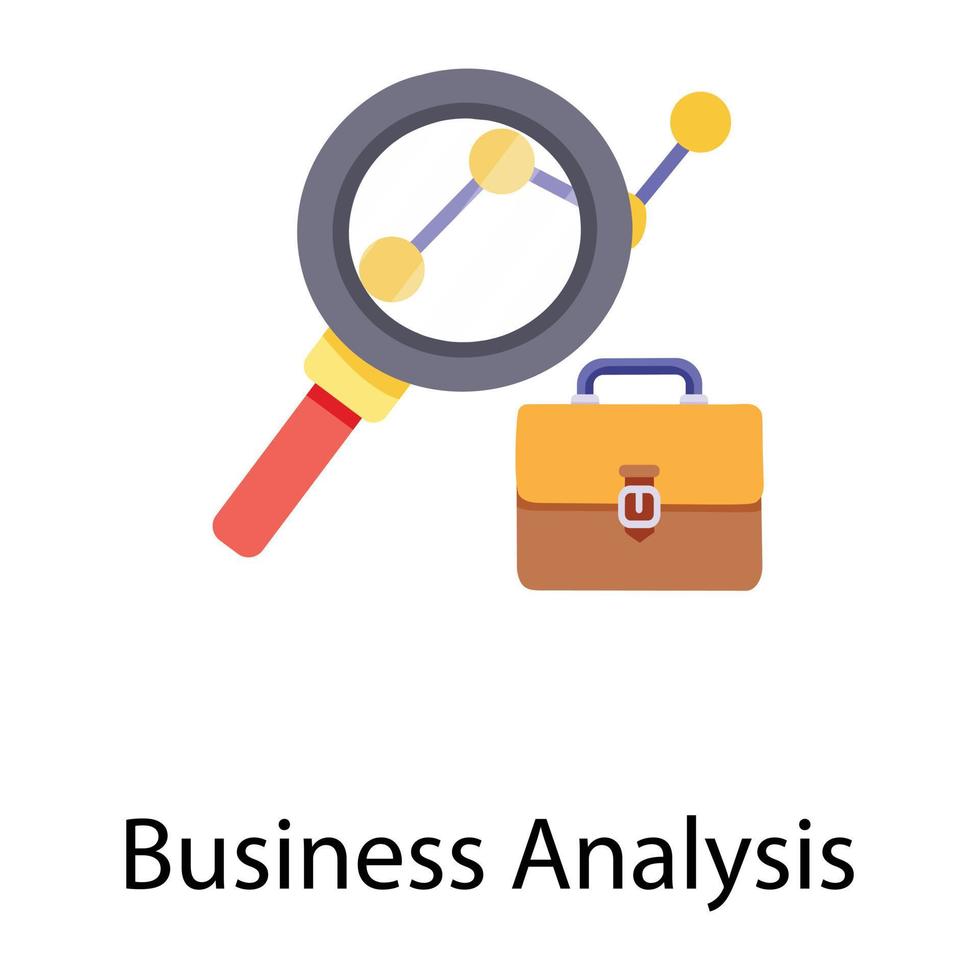 Trendy Business Analysis vector