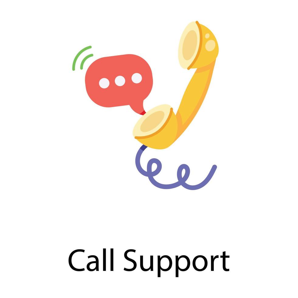 Trendy Call Support vector