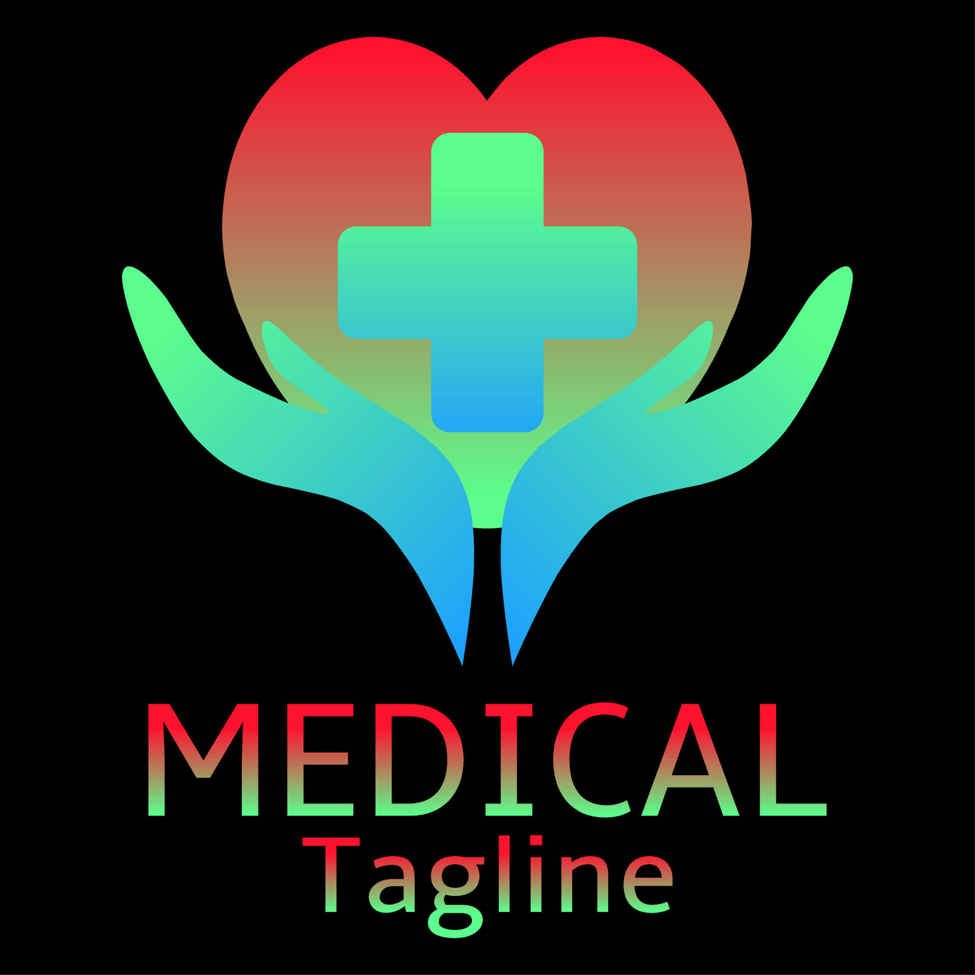 Icono de s mbolo de logotipo de atenci n m dica de dise o moderno