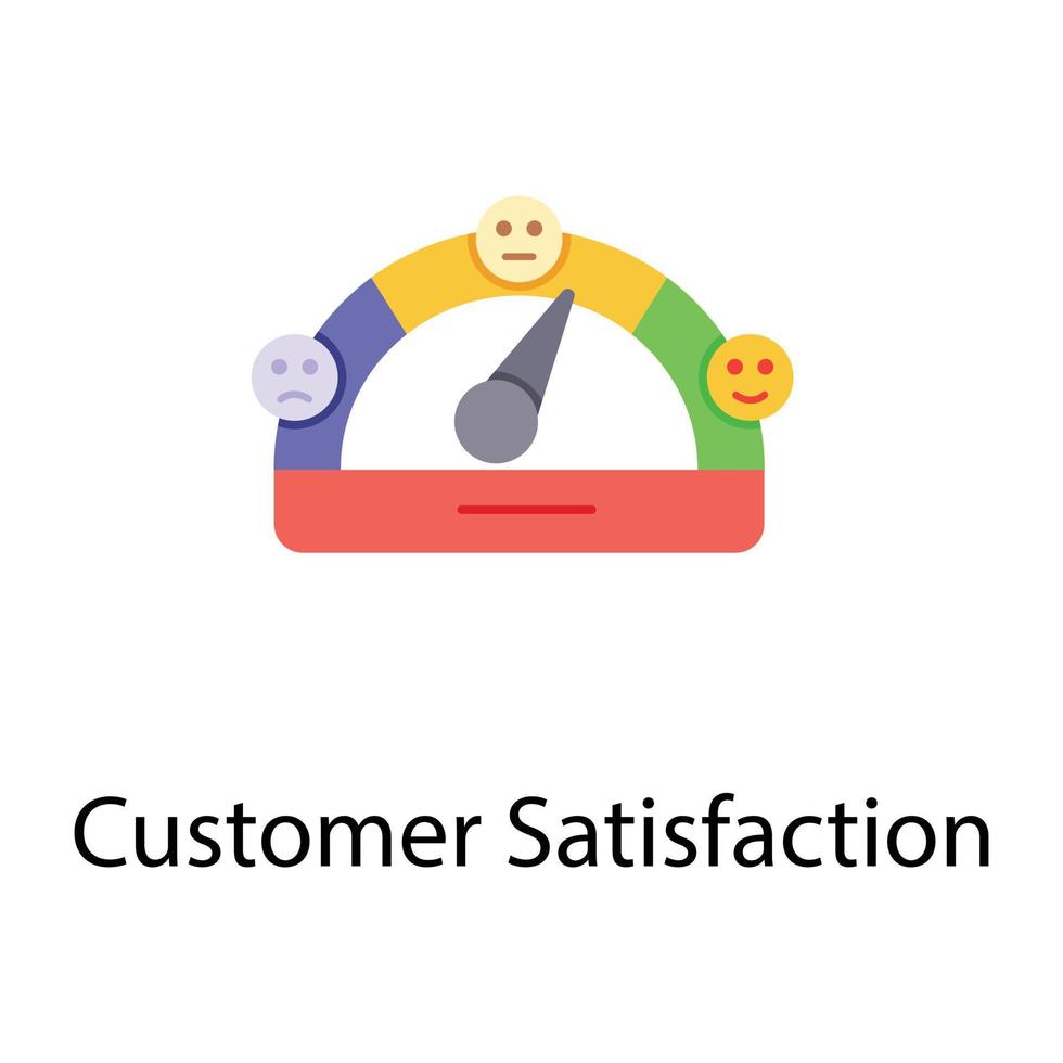 Trendy Customer Satisfaction vector