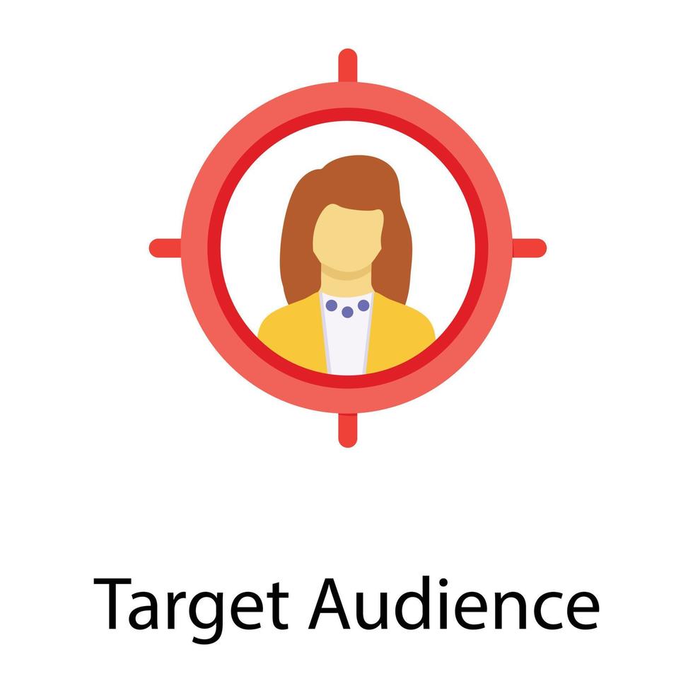 Trendy Target Audience vector