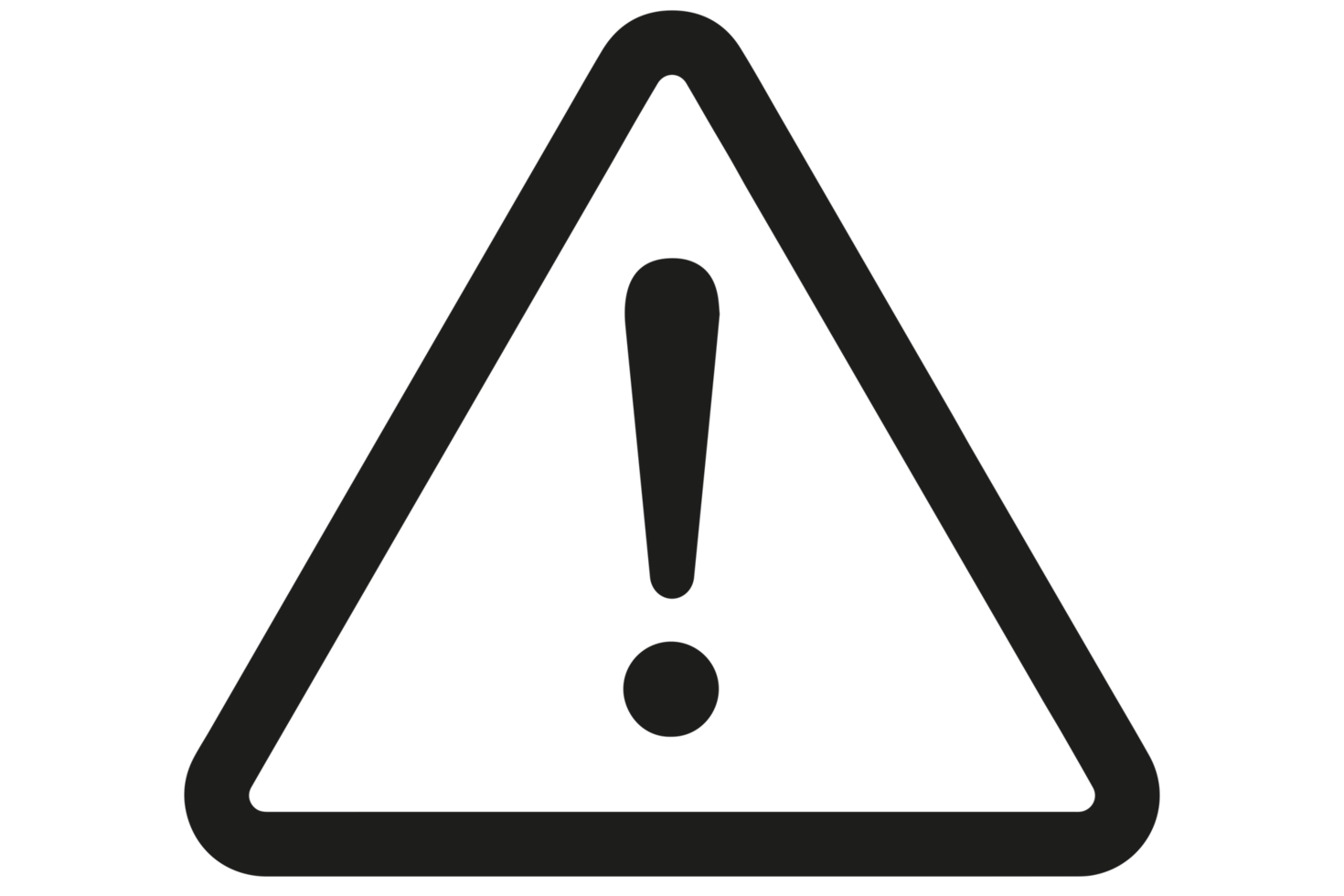 warning sign on transparent background png