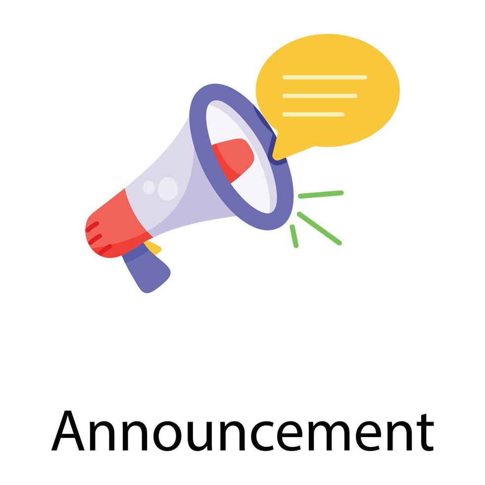 Trendy Announcement Concepts vector