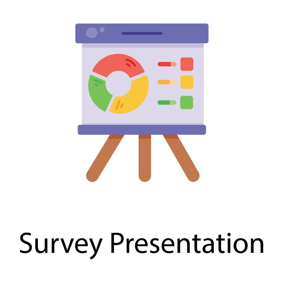 Trendy Survey Presentation vector