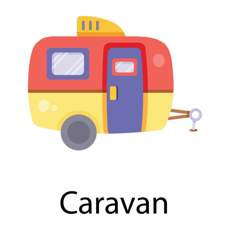 Trendy Caravan Concepts vector