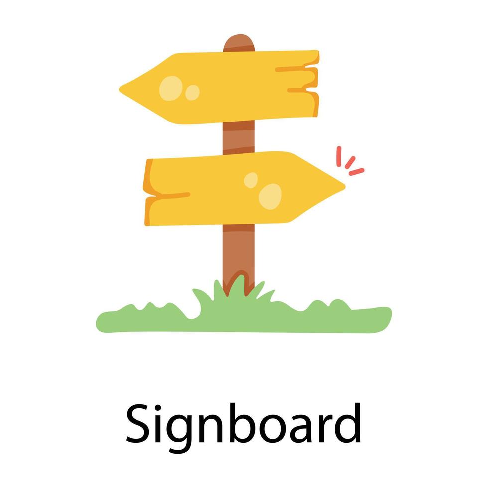 Trendy Signboard Concepts vector