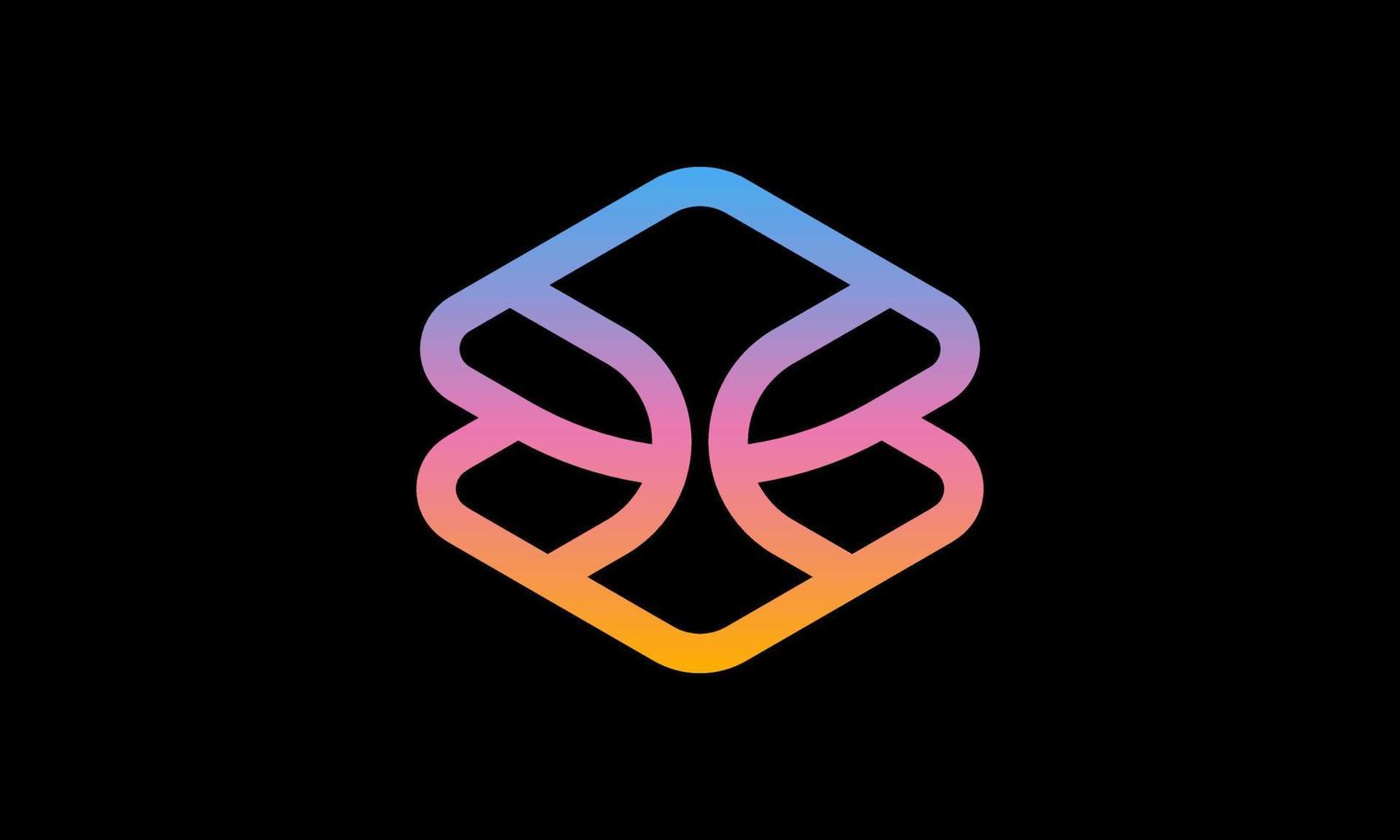 abstract creative and futuristic crypto logo design in vector shape