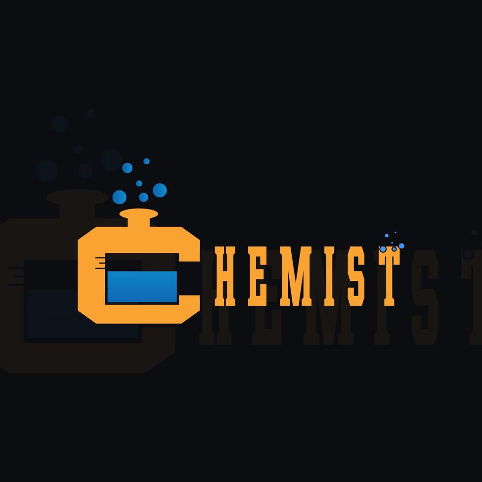 Chemist C letter logo vector