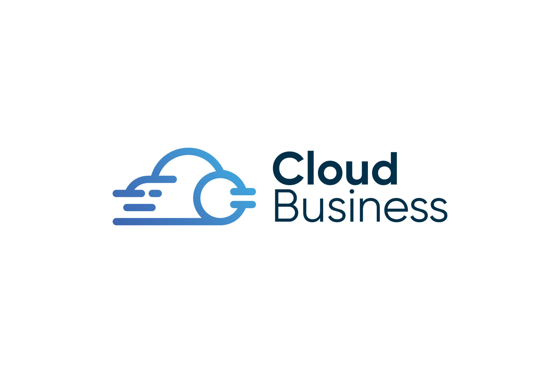 Blue cloud business logo design concept 19481527 Vector Art at Vecteezy