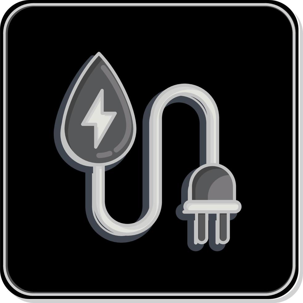 Icon Water Energy. related to Environment symbol. Glossy Style. simple illustration. conservation. earth. clean vector