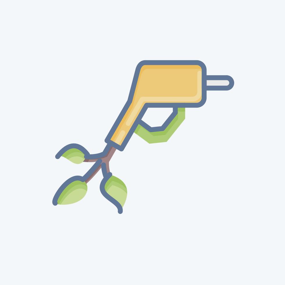 Icon Biofuel. related to Environment symbol. doodle style. simple illustration. conservation. earth. clean vector