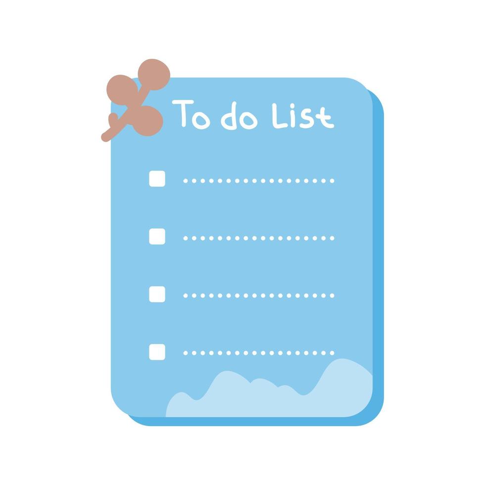 to do list reminder note paper vector