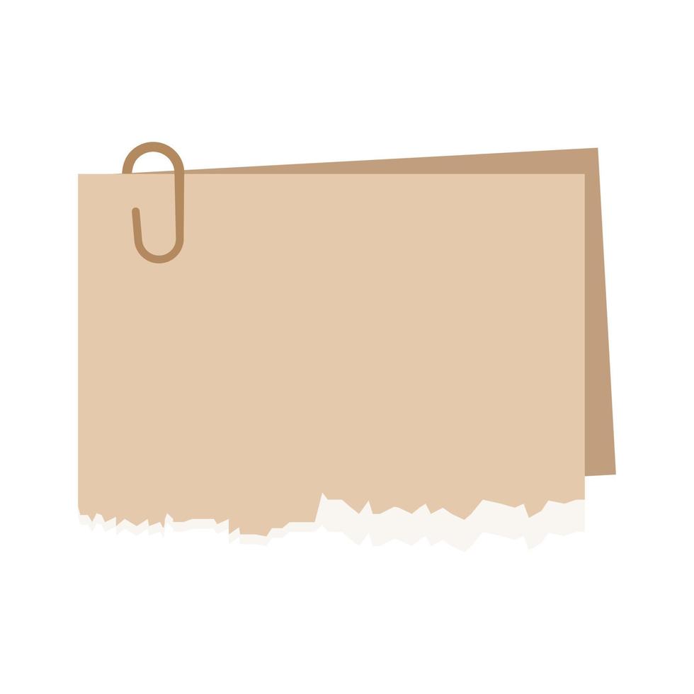 Reminder notes torn paper vector