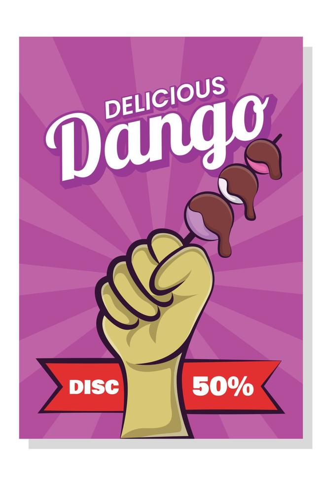 Delicious Dango Flyer Template vector