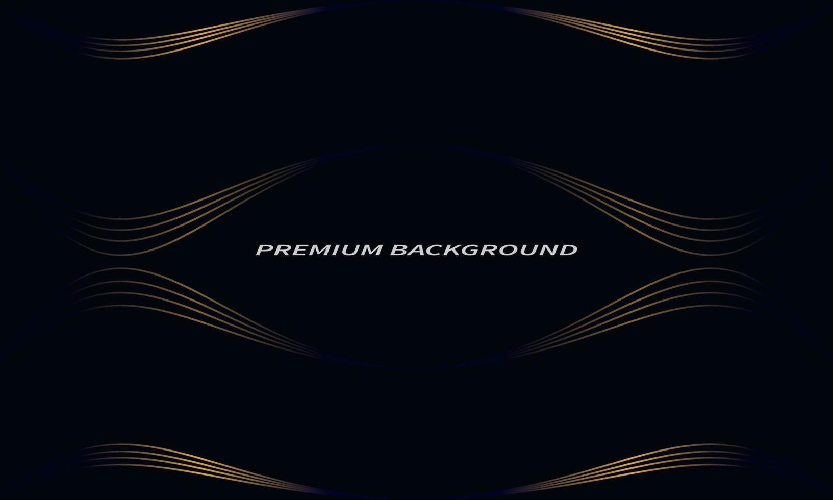 dark background with abstract golden lines vector