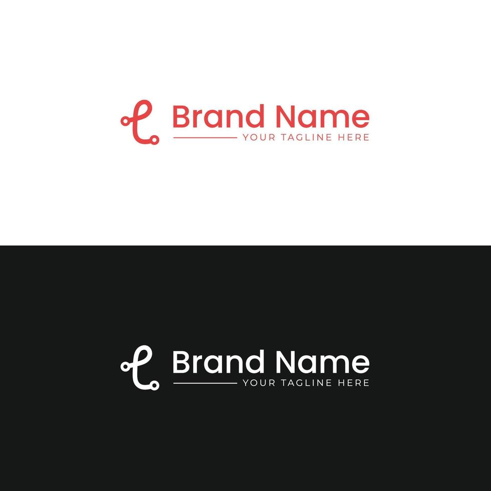 diseño de logotipo de letra tl o tecnología vector
