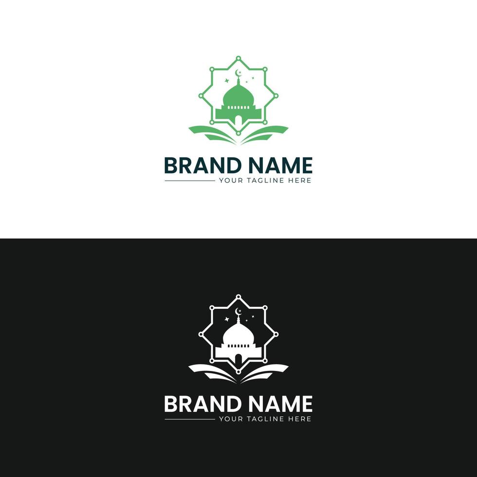 Islamic IT or Tech Logo Design vector