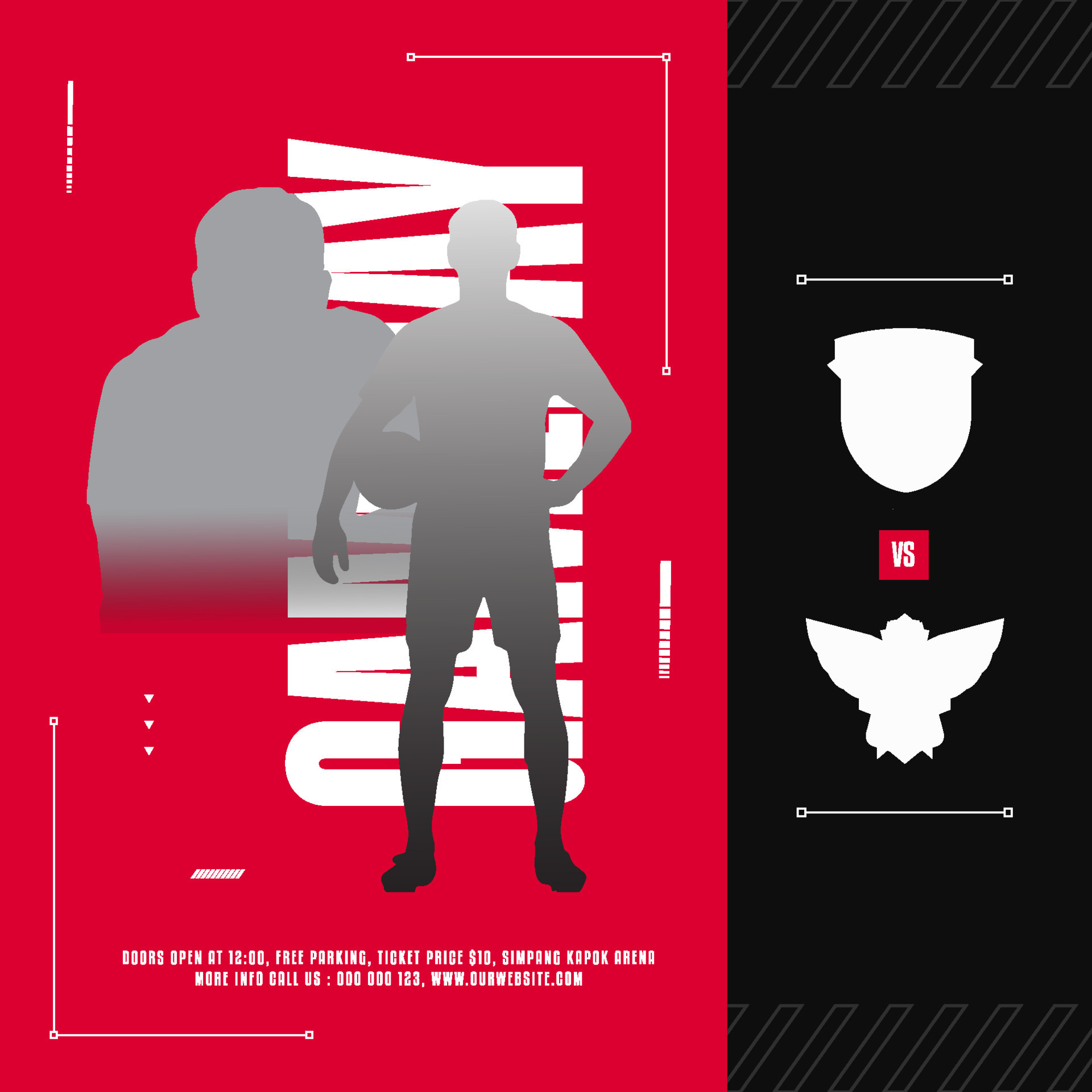 Sports event flyer template 19481765 Vector Art at Vecteezy