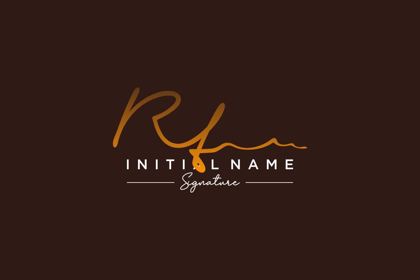 Initial RT signature logo template vector. Hand drawn Calligraphy lettering Vector illustration.