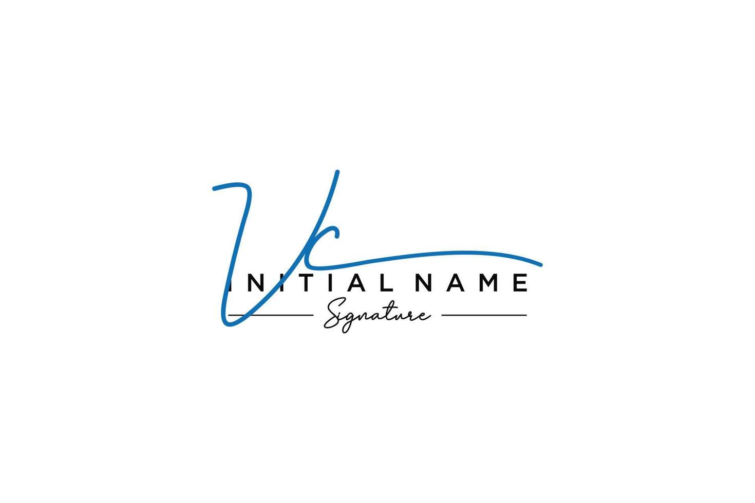 Initial VC signature logo template vector. Hand drawn Calligraphy lettering Vector illustration.