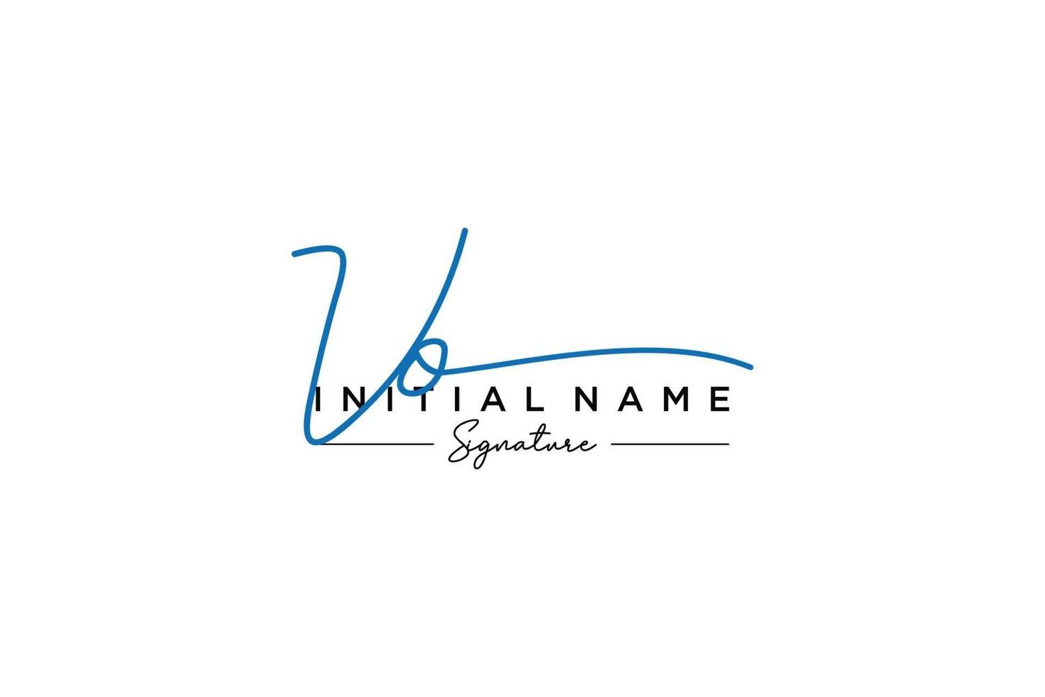 Initial VO signature logo template vector. Hand drawn Calligraphy lettering Vector illustration.